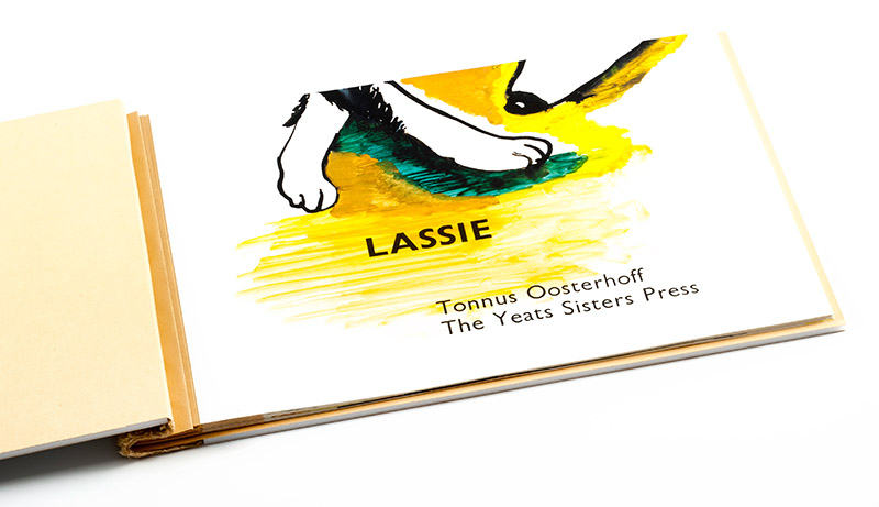 boek Lassie, binnenkant